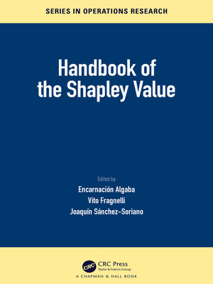 cover image of Handbook of the Shapley Value